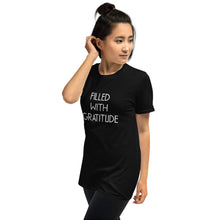 Black Gratitude Short-Sleeve Unisex T-Shirt