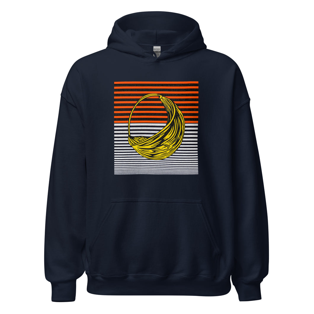 Navy Blue Fulani Earring Hoodie Unisex