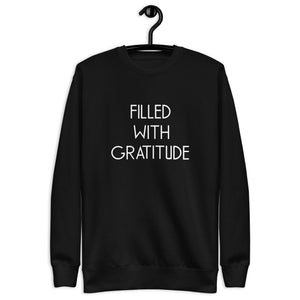 Black Gratitude Unisex Sweatshirt