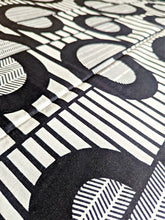 Black White Abstract African Print Fabric 2 Yards