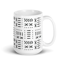 Weißes Schlammtuch-Muster-Kaffeetasse- und Tagebuch-Geschenkset 