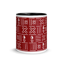 Red White African Pattern Coffee Mug