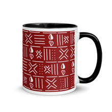 Red White African Pattern Coffee Mug