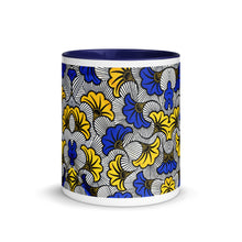 Blue Yellow African Pattern Coffee Mug