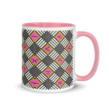 Pink Green African Pattern Coffee Mug