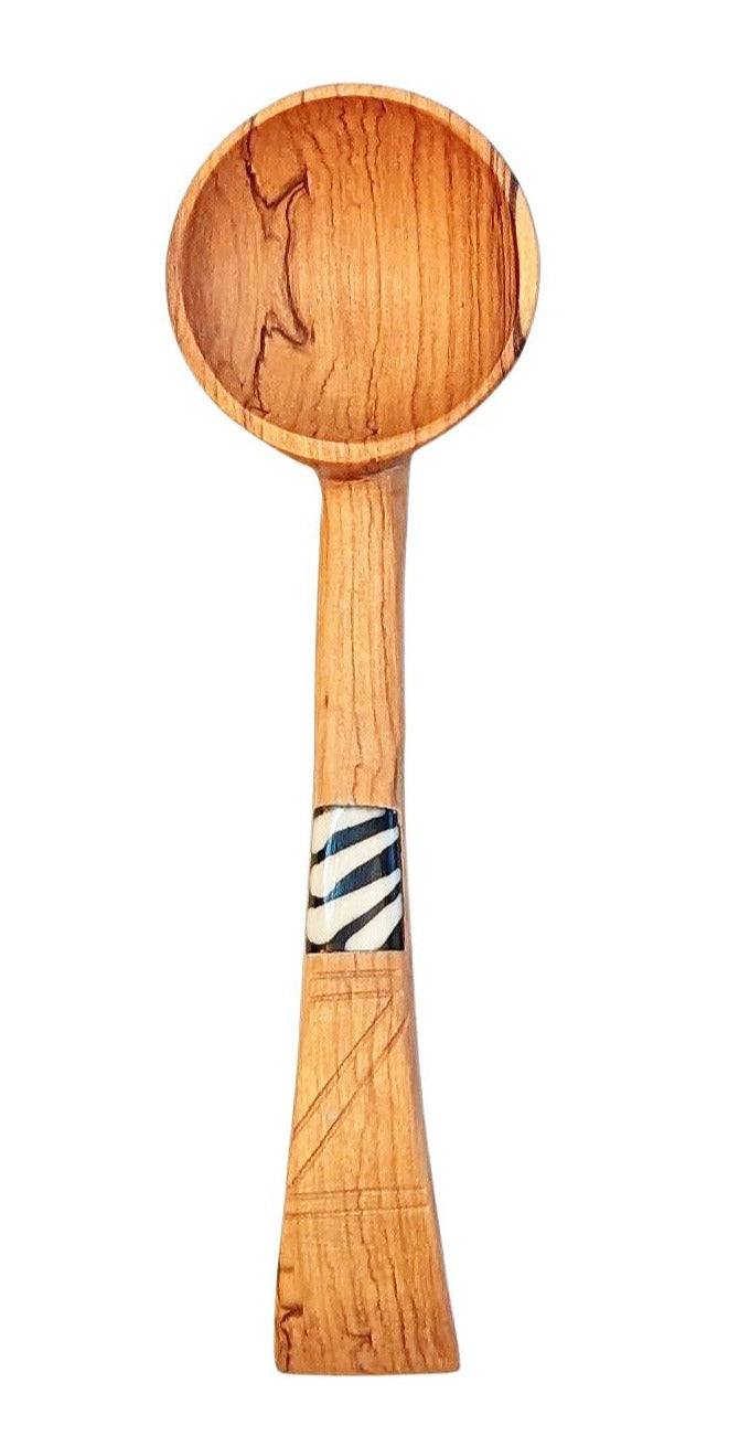 Curved Handle Wood Coffee Spoon Scoop