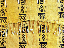 Light Yellow Mud Cloth Table Runner/Scarf