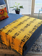 Light Yellow Mud Cloth Table Runner/Scarf