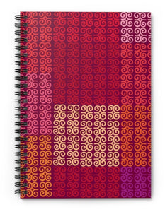 red-purple-african-pattern-adinkra-spiral-notebook-lined