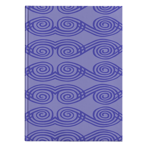 Purple African Pattern Hard Cover Journal Lined