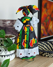 Ankara Fabric Cloth African Mama Doll #1