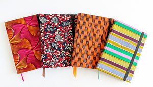 Colored african-print-fabric-ankara-hard-covered-journals