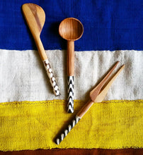 african olive wood spoons fork spreader knife