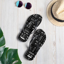 african-print-black-flip-flops