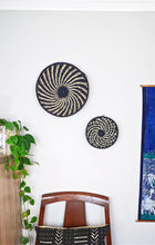 Large Black White Woven African Basket