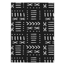 Black Mud Cloth Print Hard Cover Journal Lined