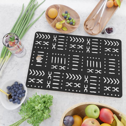 Mud Cloth Pattern Cutting Boards