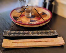 black white double sided stone incense burners holders african