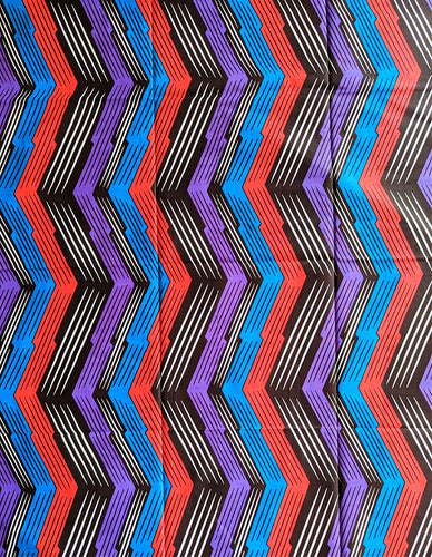 Purple Blue Abstract Ankara Fabrics Bundle