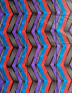 Purple Blue Abstract Ankara Fabrics Bundle