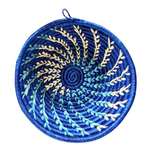 Small Blue Woven African Basket (HSN Collection)