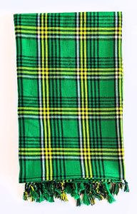 Light Green Maasai Shuka Throw