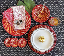 holiday decor baskets placemats coasters