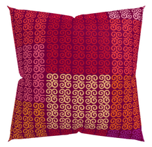 dark red african pattern pillow