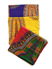 Tissu Dashiki Ankara rouge 2 yards
