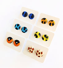 colorful-mini-small-african-print-buttion-earrings