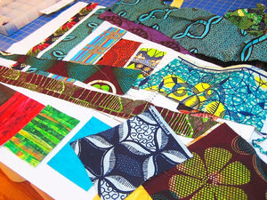 ankara african fabric scraps end cuts