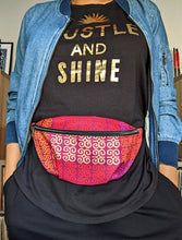 african pattern fanny-pack styled