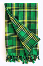 green gold norfolk state scarf blanket