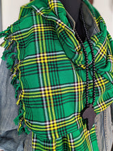 green-yellow maasai shuka shawl wrap