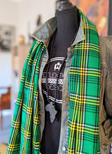 green-yellow maasai shuka shawl throw