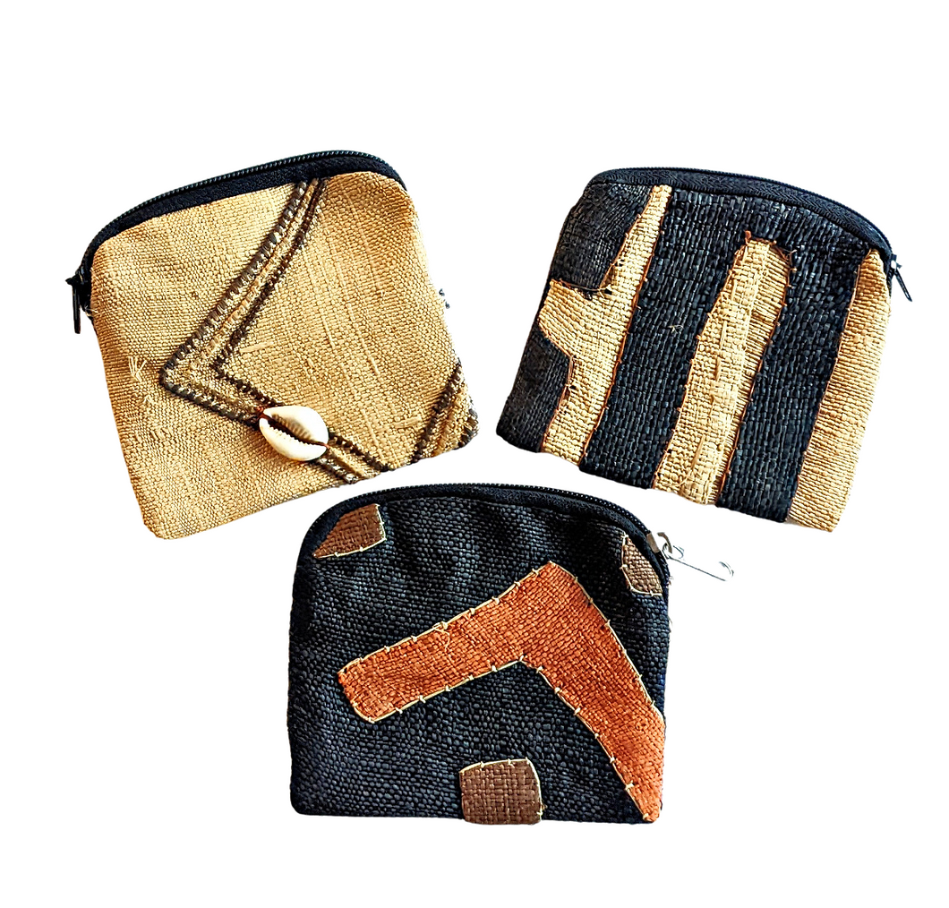 {Imperfections} Kuba Cloth Coin Purse