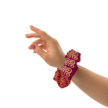 colorful african pattern wrist scrunchie