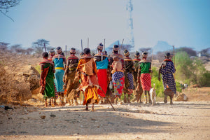 maasai tribe women shuka garmet