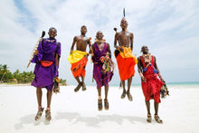 maasai tribe men jumping