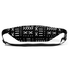 Black Mud Cloth Pattern Fanny Pack Mockup