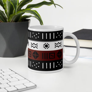 Brown Mud Cloth Mug