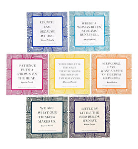 African Proverbs Note Card Set