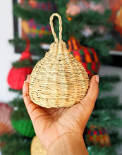 Natural Woven Elephant Grass Tree Ornament