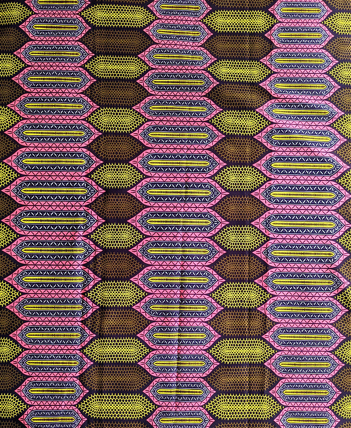 Peachy Yellow Ankara Fabric 1.75 Yards
