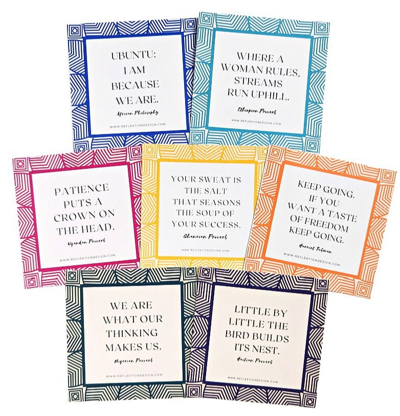 African Proverbs Note Card Set