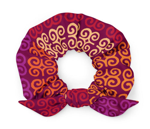 African Pattern Hair Scrunchie