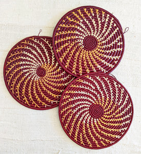 Set of 4 Woven Placemats + 4 Coasters