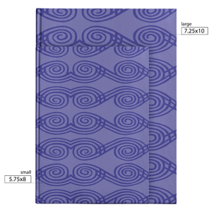 small and large purple african pattern hardcover
