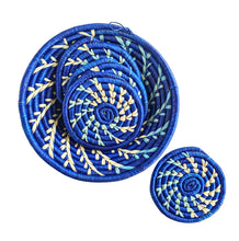 Small Blue Basket + Coasters Gift Set (HSN Collection)