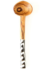 Olive Wood Sugar Spoon Bone Handle